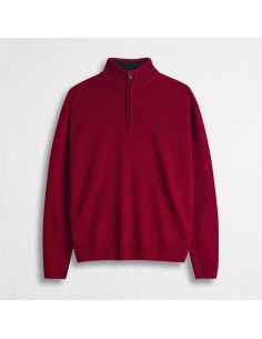 MCS Maglia mezza zip in lana