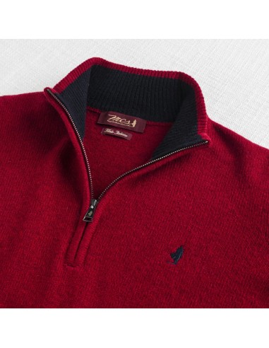 MCS Maglia mezza zip in lana
