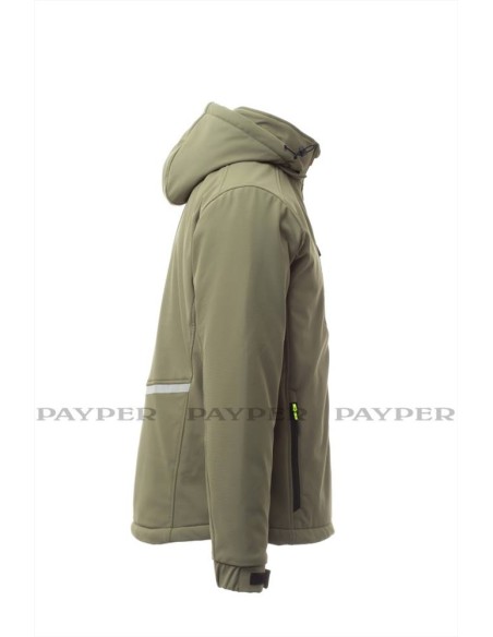 Payper giubbotto Softshell imbottito con cappuccio