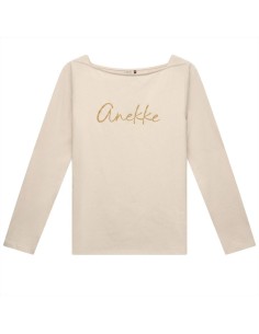 Anekke Maglietta a maniche lunghe beige con logo