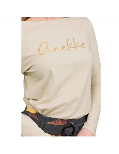 Anekke Maglietta a maniche lunghe beige con logo