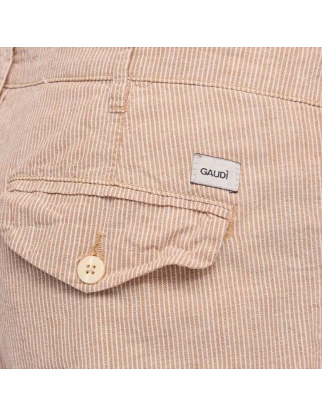 Gaudi Uomo Shorts bermuda in cotone a righe