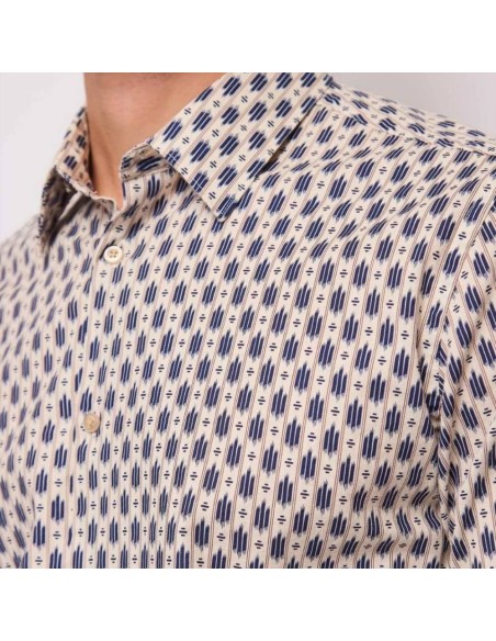 Gaudi Uomo camicia da uomo in cotone stampato