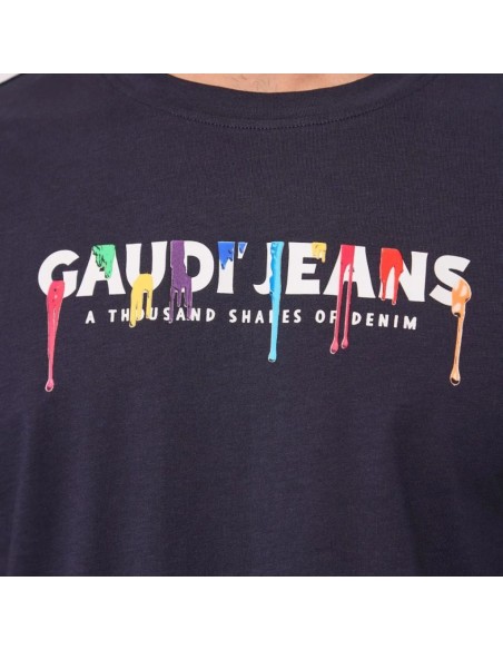 Gaudi Uomo T-shirt in cotone con logo