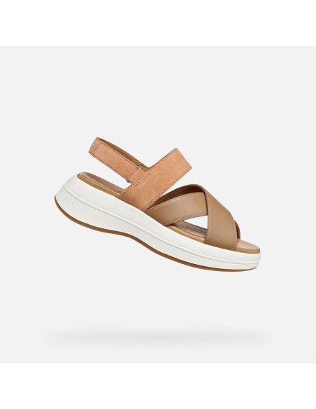 Geox spherica ecub-3 s sandalo da donna in pelle