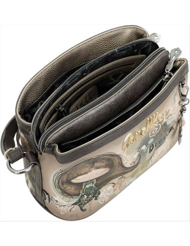 Anekke Real Borsa tracolla media da donna tre scomparti
