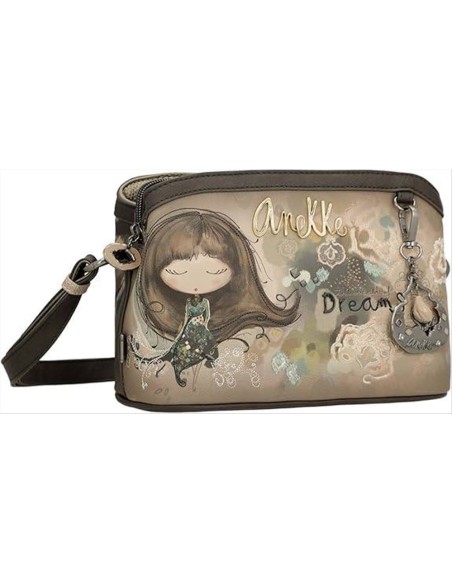 Anekke Real Borsa tracolla media da donna tre scomparti