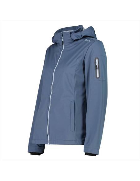 CMP Giacca in Light Softshell con cappuccio staccabile