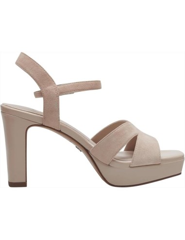 Tamaris sandalo da donna in pelle con tacco