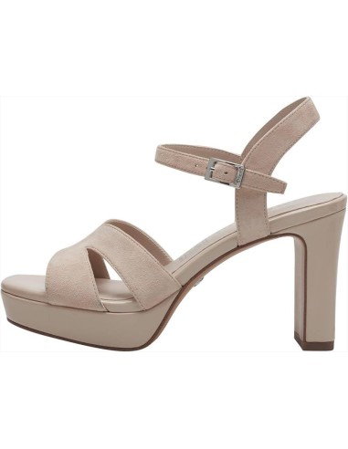 Tamaris sandalo da donna in pelle con tacco