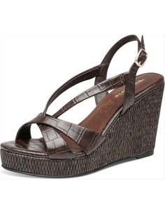 Tamaris sandalo da donna con zeppa