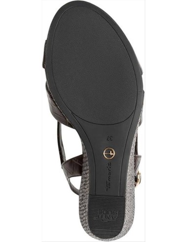 Tamaris sandalo da donna con zeppa
