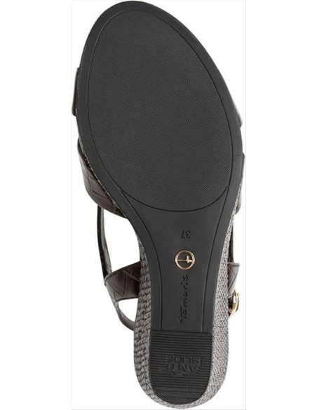 Tamaris sandalo da donna con zeppa