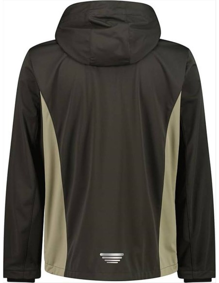 CMP Giacca in Light Softshell con cappuccio staccabile da uomo