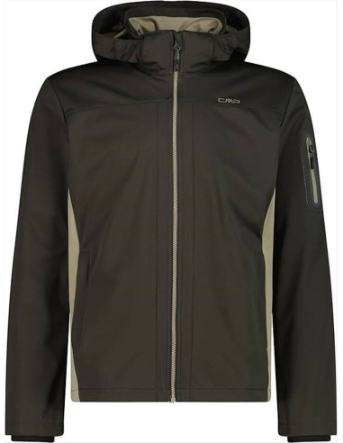 CMP Giacca in Light Softshell con cappuccio staccabile da uomo
