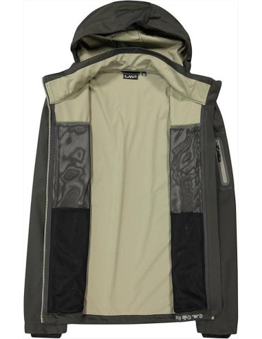 CMP Giacca in Light Softshell con cappuccio staccabile da uomo