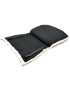 Umbria Equitazione alza-paletta quadrato in cotone e pelliccetta sinte 2