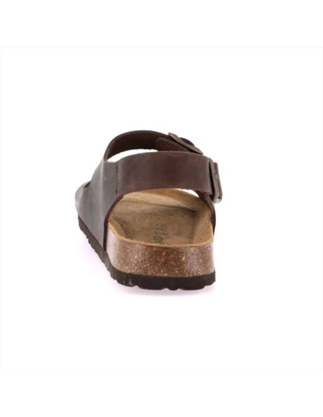 Grünland Sandalo Uomo Nabuk Ingrassato Pelle