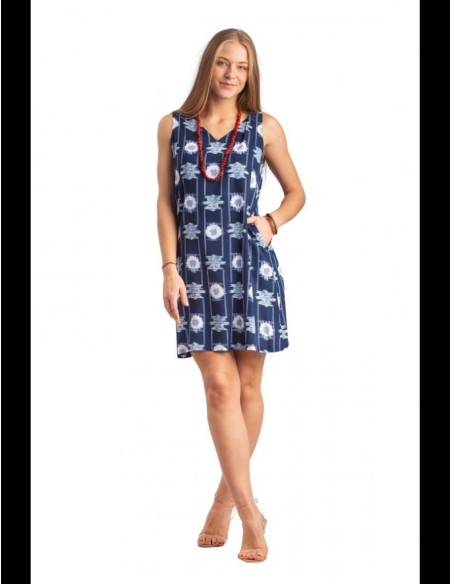 Terre Rouge vestito da donna in cotone stampato